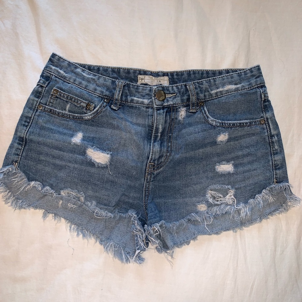Free People Denim Cutoff Shorts
